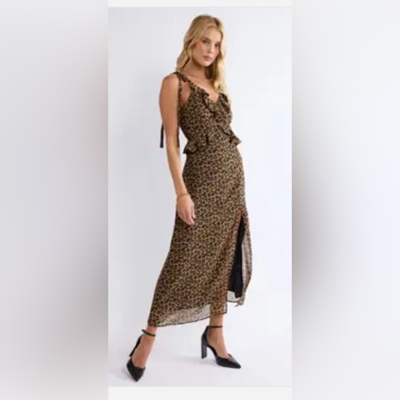 NWT IMPERFECT Sage The Label Be Fierce Leopard Dress - Picture 2 of 8